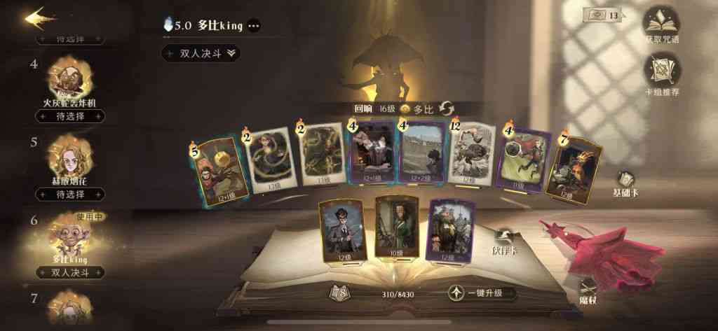 《哈利波特:魔法觉醒》全网最详细双排卡组推荐,百分百上殿堂
