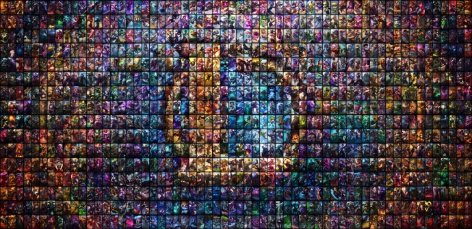 960个英雄皮肤做成的拼图,你都能认出来吗?