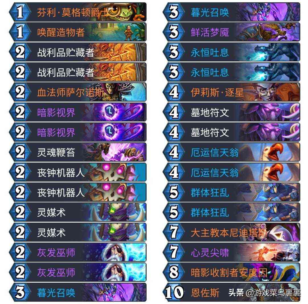 炉石传说:安度因小王子来袭,牧师卡组推荐