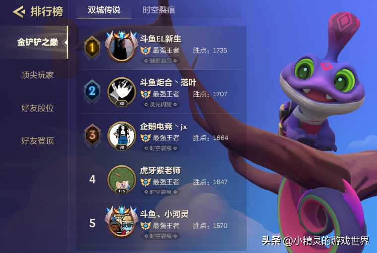 金铲铲之战：国服第一突破1735分，这两套阵容是关键，你学会了吗（金铲铲之战排位上分阵容）