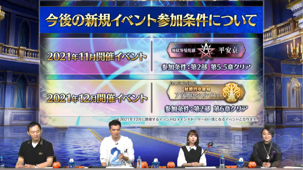 fgo日服2021年末双活动预告 11月开平安京 12月补完2.6主线断章