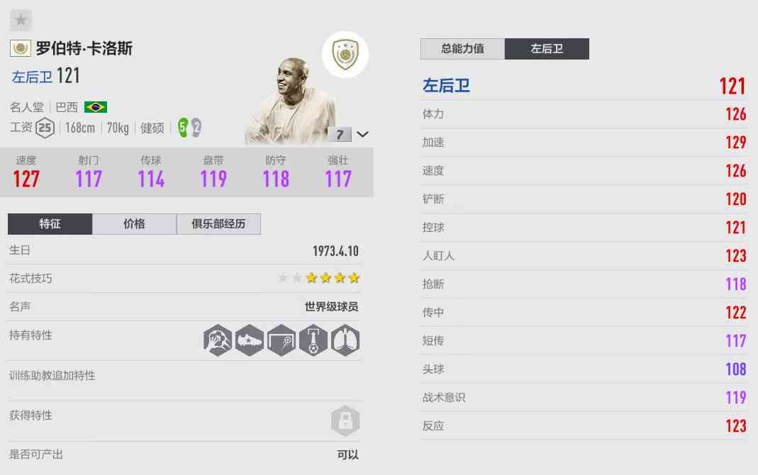 FIFA ONLINE 4 | ICON卡洛斯测评