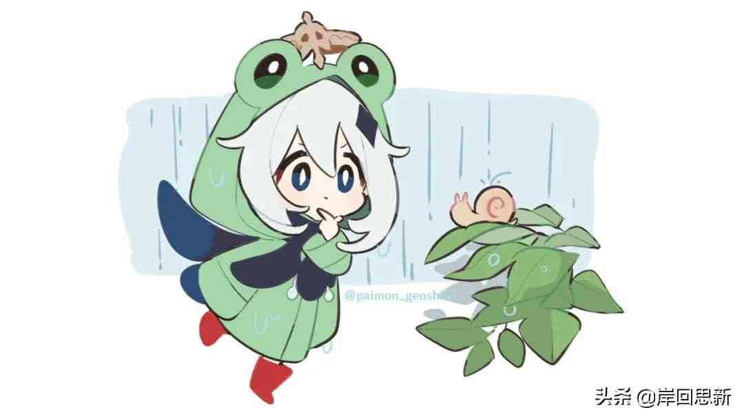 《原神》日本官推发图:派蒙梅雨青蛙装,同人图陆续诞生