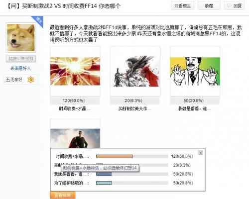 激战2玩家嘲讽FF14：除了时间收费还有什么？