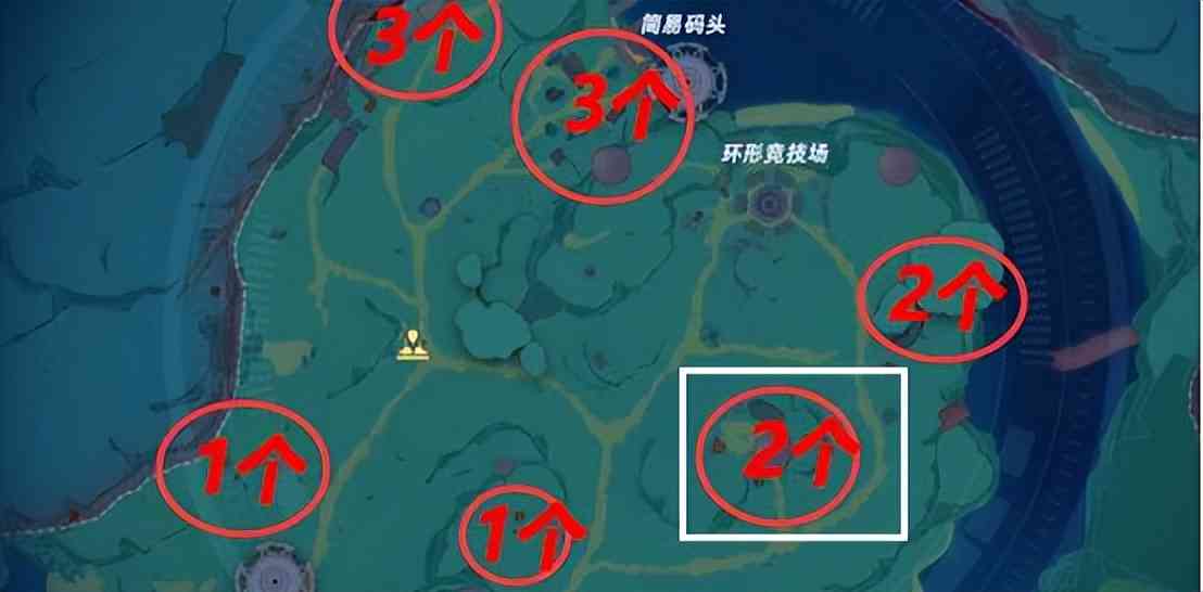 人工岛怪物点位图分享,建设材料快速获取