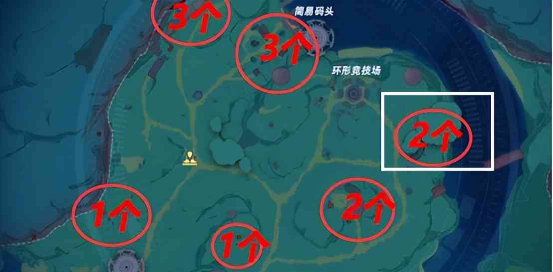 人工岛怪物点位图分享,建设材料快速获取