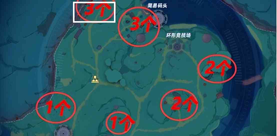 人工岛怪物点位图分享,建设材料快速获取