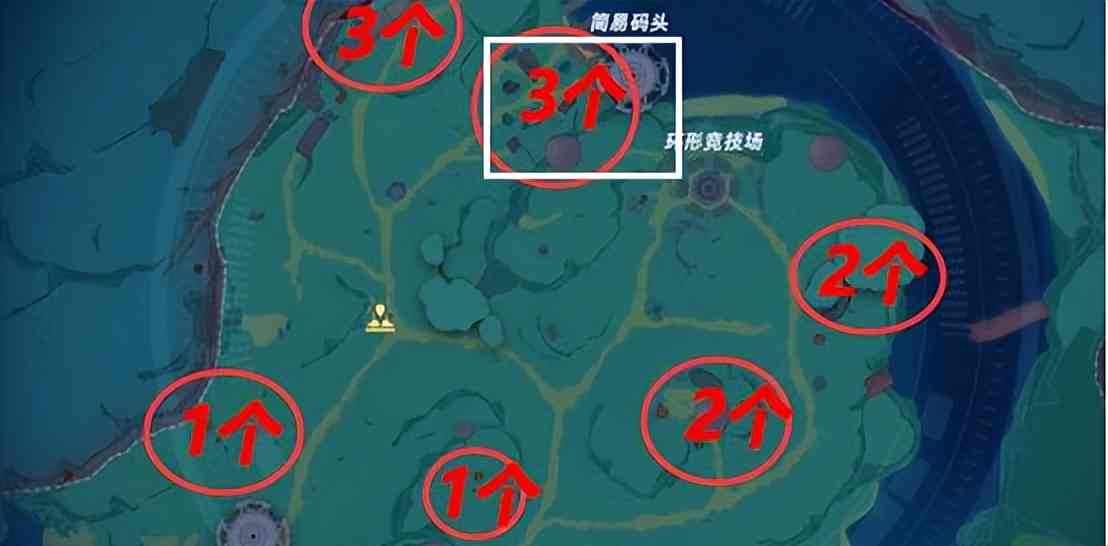人工岛怪物点位图分享,建设材料快速获取
