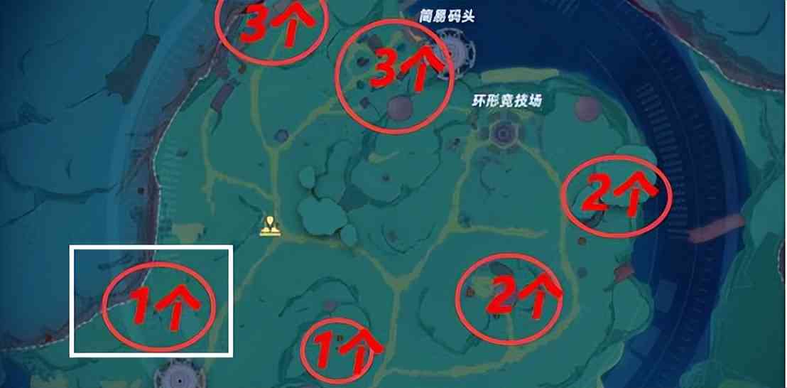 人工岛怪物点位图分享,建设材料快速获取