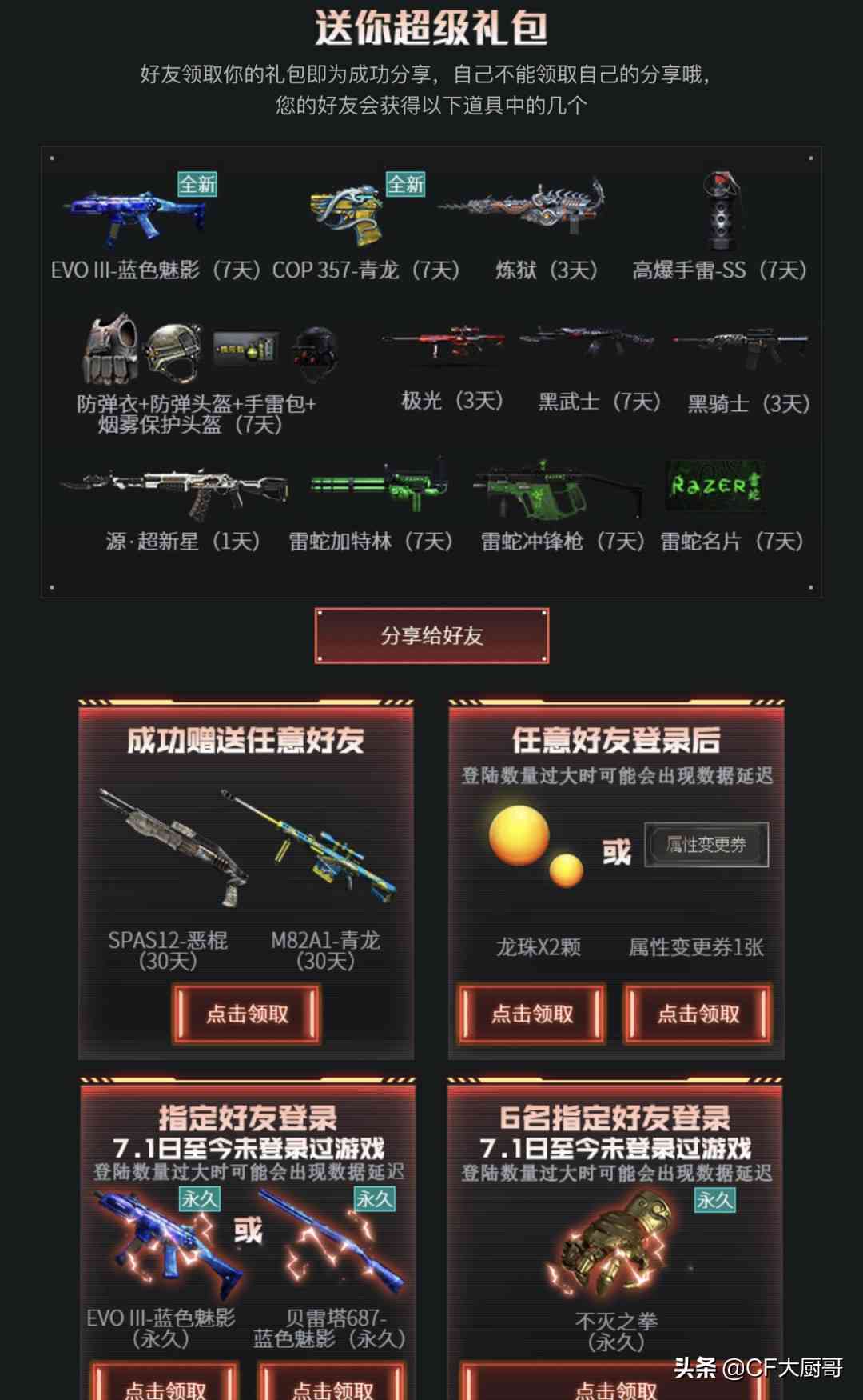 穿越火线CF新英雄武器AK47猩红传说活动获取,不能错过