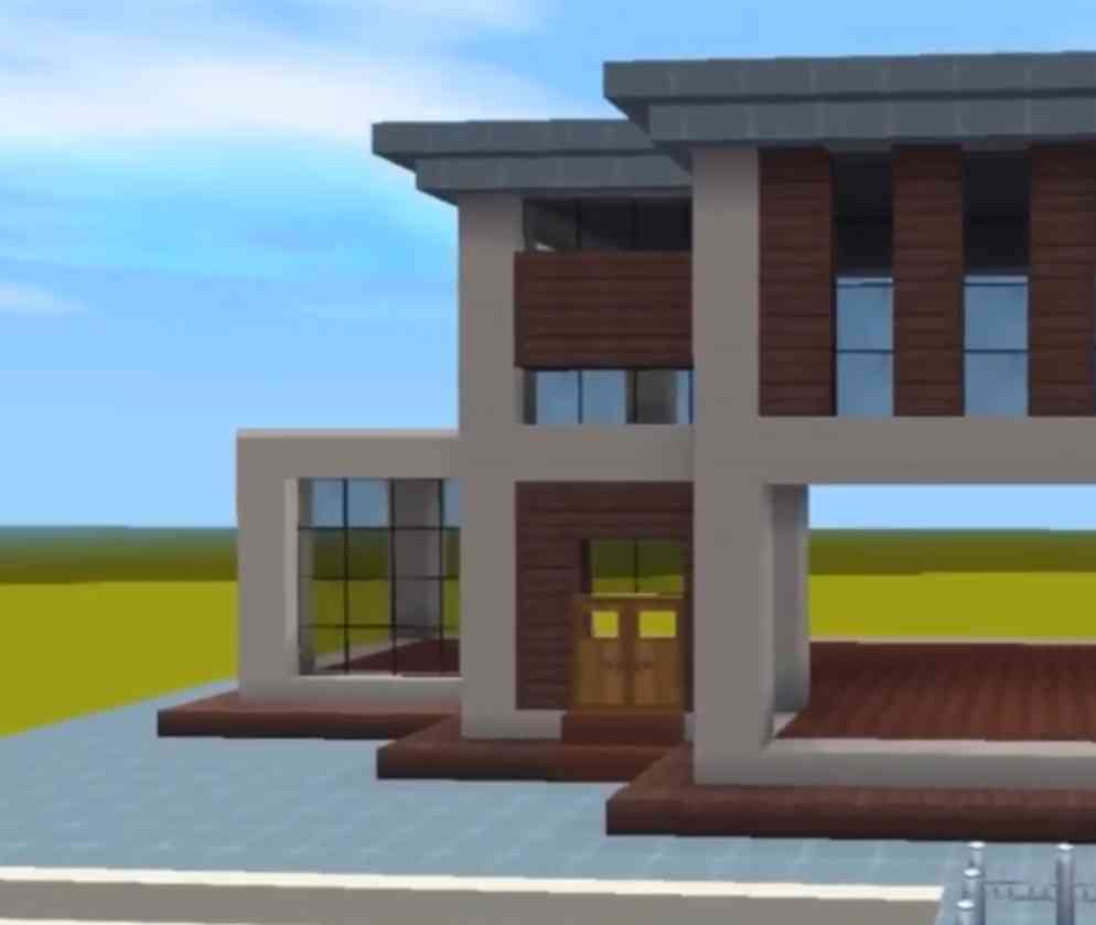 迷你世界：迷你现代化风格别墅，设计简单，看起来豪华大气