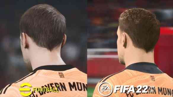 PS5平台《实况2022》vs《FIFA 22》：实机游玩视效