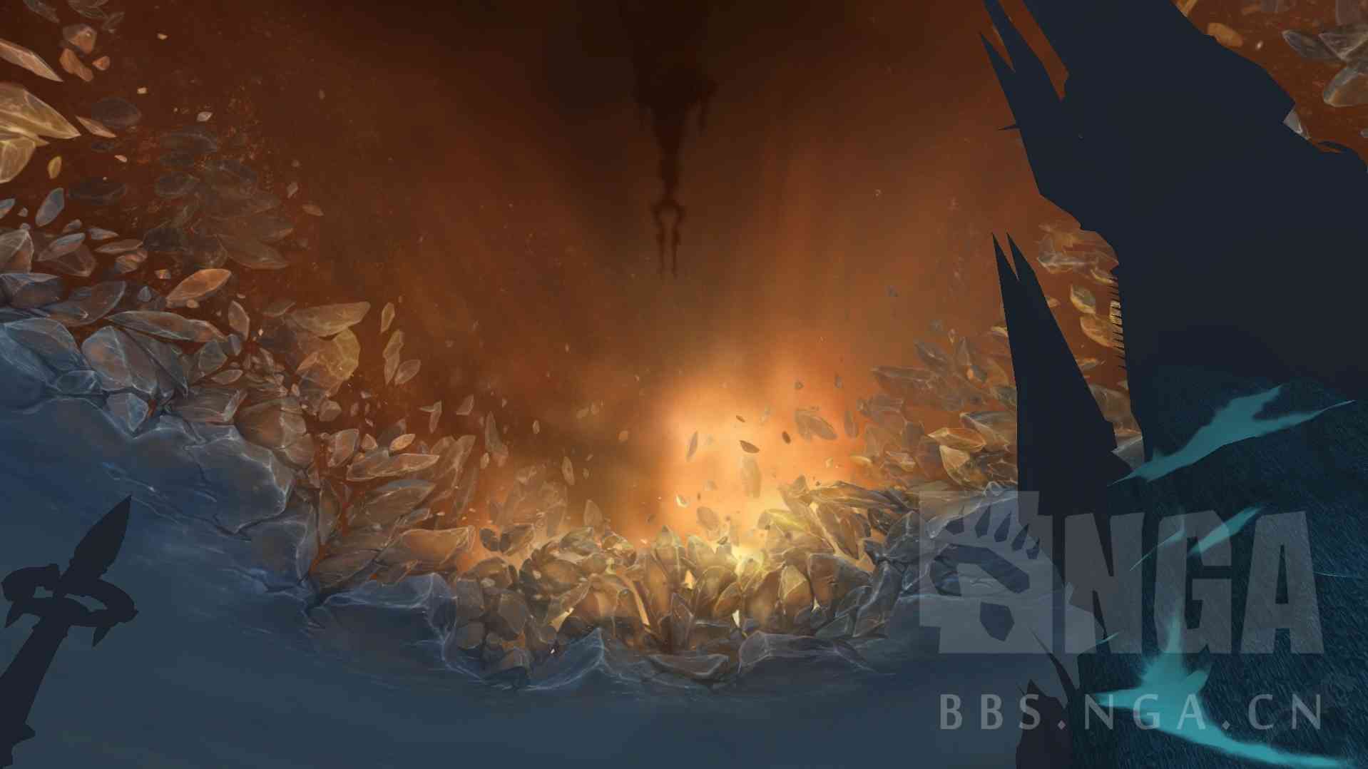 魔兽:暗影之地版本中,全新的冰冠堡垒的天空