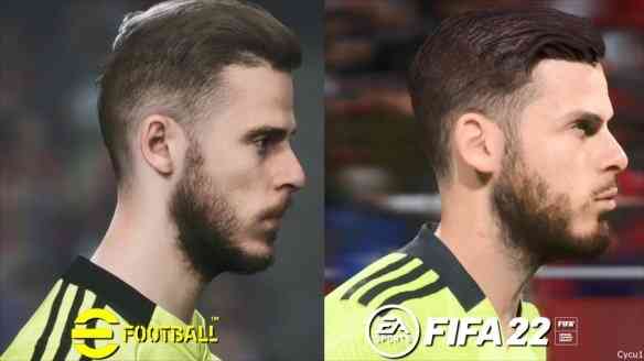 PS5平台《实况2022》vs《FIFA 22》:实机游玩视效