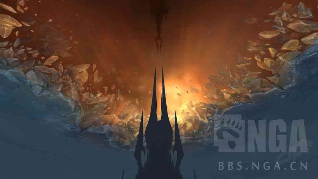 魔兽:暗影之地版本中,全新的冰冠堡垒的天空