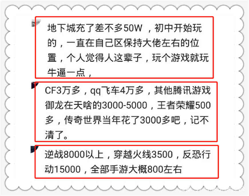 玩游戏,你充过最多的钱是多少?网友:花几十万,没玩过瘾