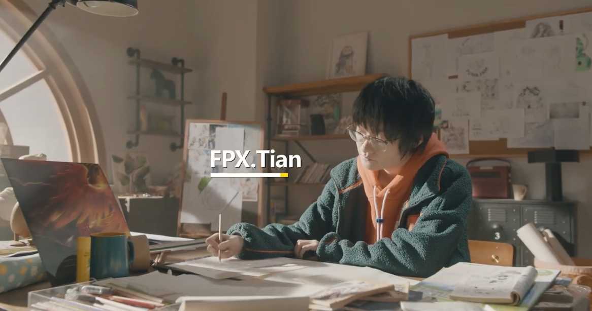 FPX出征视频曝光：Doinb当起了中文老师，小天成了漫画家