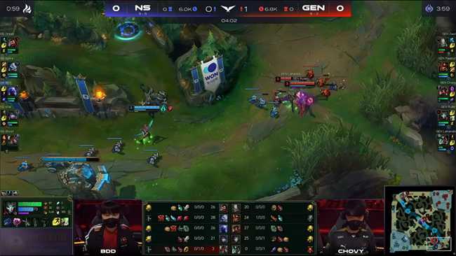 LOL-LCK:Zest蛮王刀刀暴击单杀男枪,GEN兵不血刃2-0轻取NS