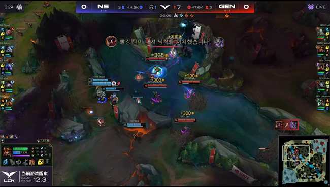 LOL-LCK:Zest蛮王刀刀暴击单杀男枪,GEN兵不血刃2-0轻取NS