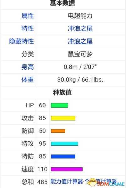 口袋妖怪日月超强对战精灵推荐 优质精灵属性数据