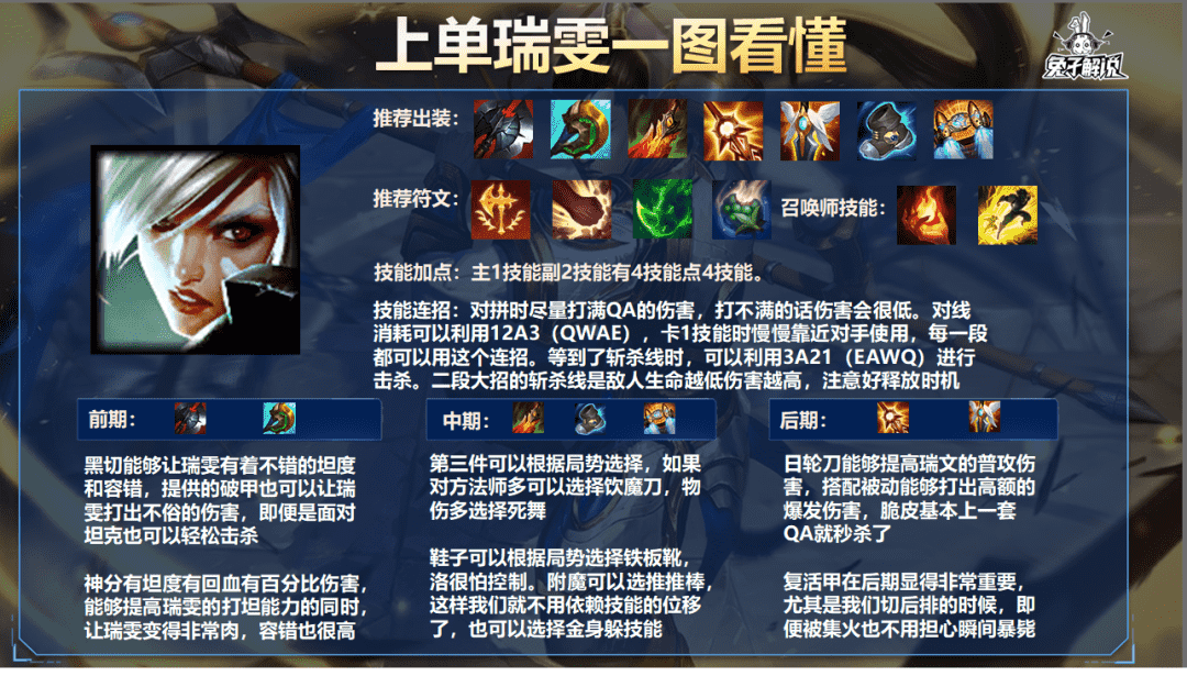 LOL手游:教你无后摇操作瞬秒对手,上单瑞雯称霸峡谷