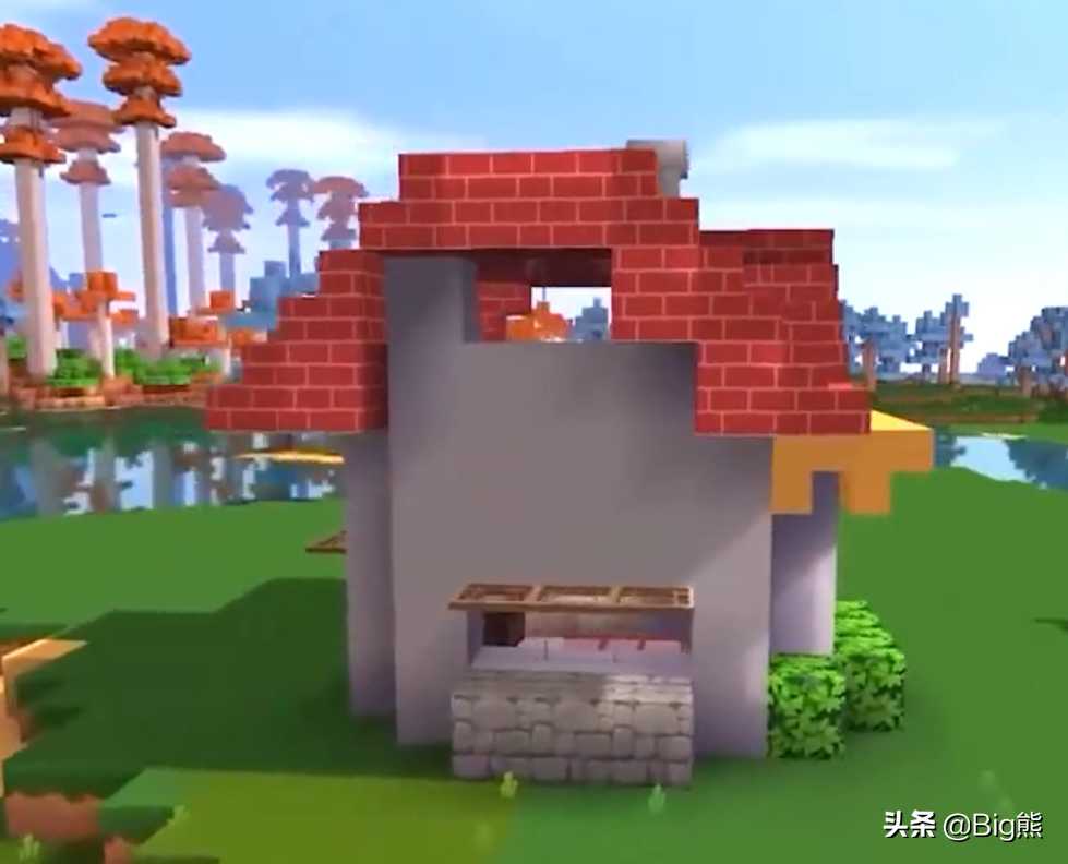 迷你世界:搭建一栋实用度假小屋,看起来像一栋小巧的别墅