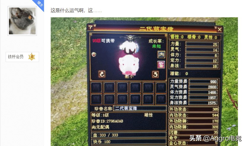 新天龙八部怀旧服再出欧皇 凌晨爆出极品宝宝 价值超12万元宝