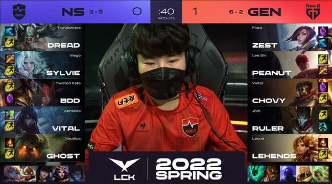 LOL-LCK:Zest蛮王刀刀暴击单杀男枪,GEN兵不血刃2-0轻取NS
