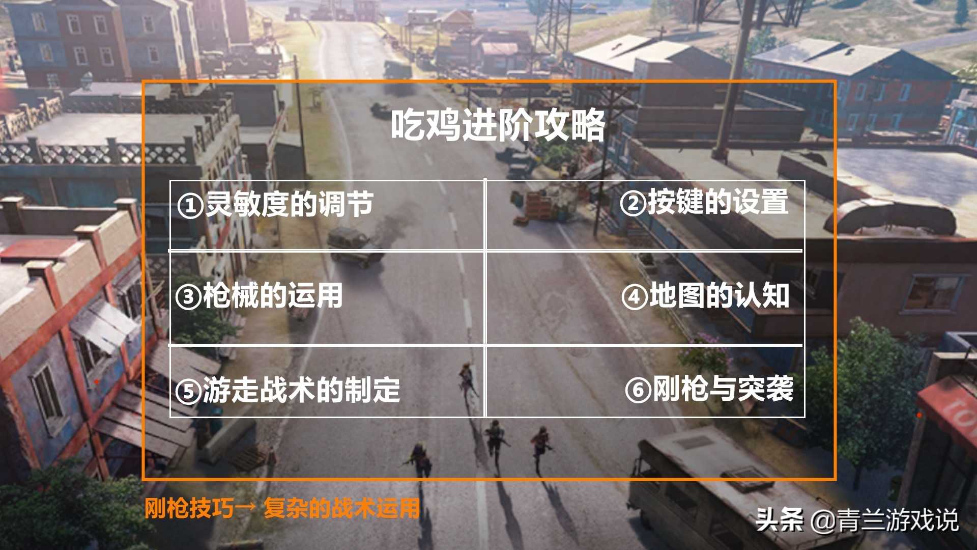 和平精英：新手吃鸡肉，分享高级策略，控制细节，建立生存规则