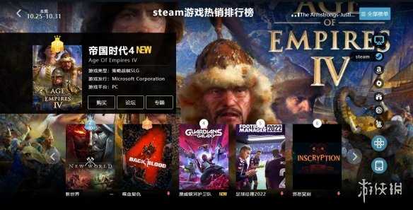 10.25-10.31全球游戏销量榜：《帝国时代4》卖爆（全球销量过亿的游戏）