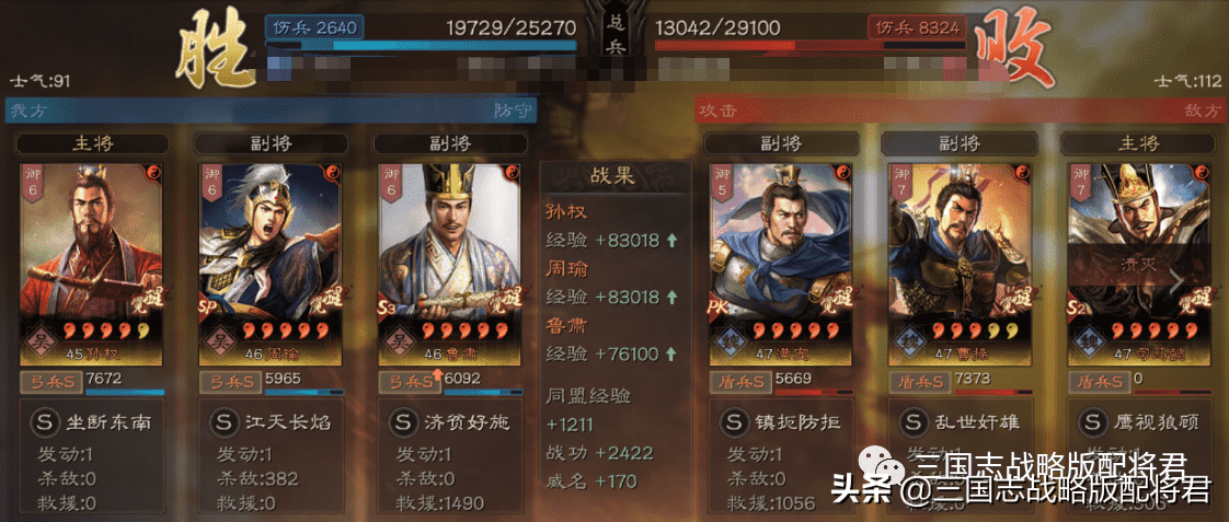 三国志战略版吴国T0行一弓,乱杀6套满红阵容