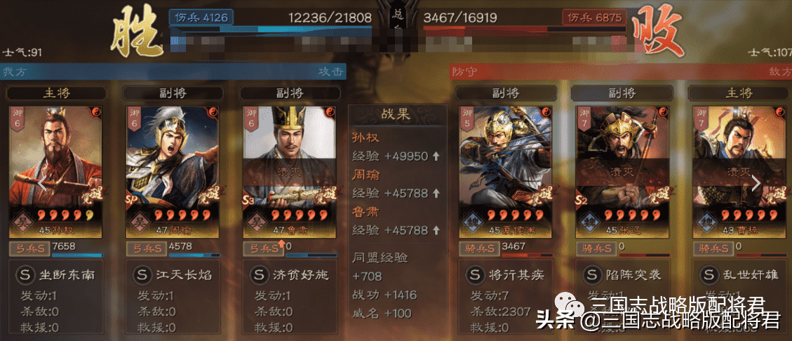 三国志战略版吴国T0行一弓,乱杀6套满红阵容
