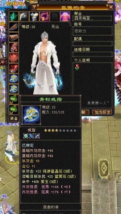 天龙八部怀旧服唯一一个满三大神,卡18一身自制装备,称霸无量山