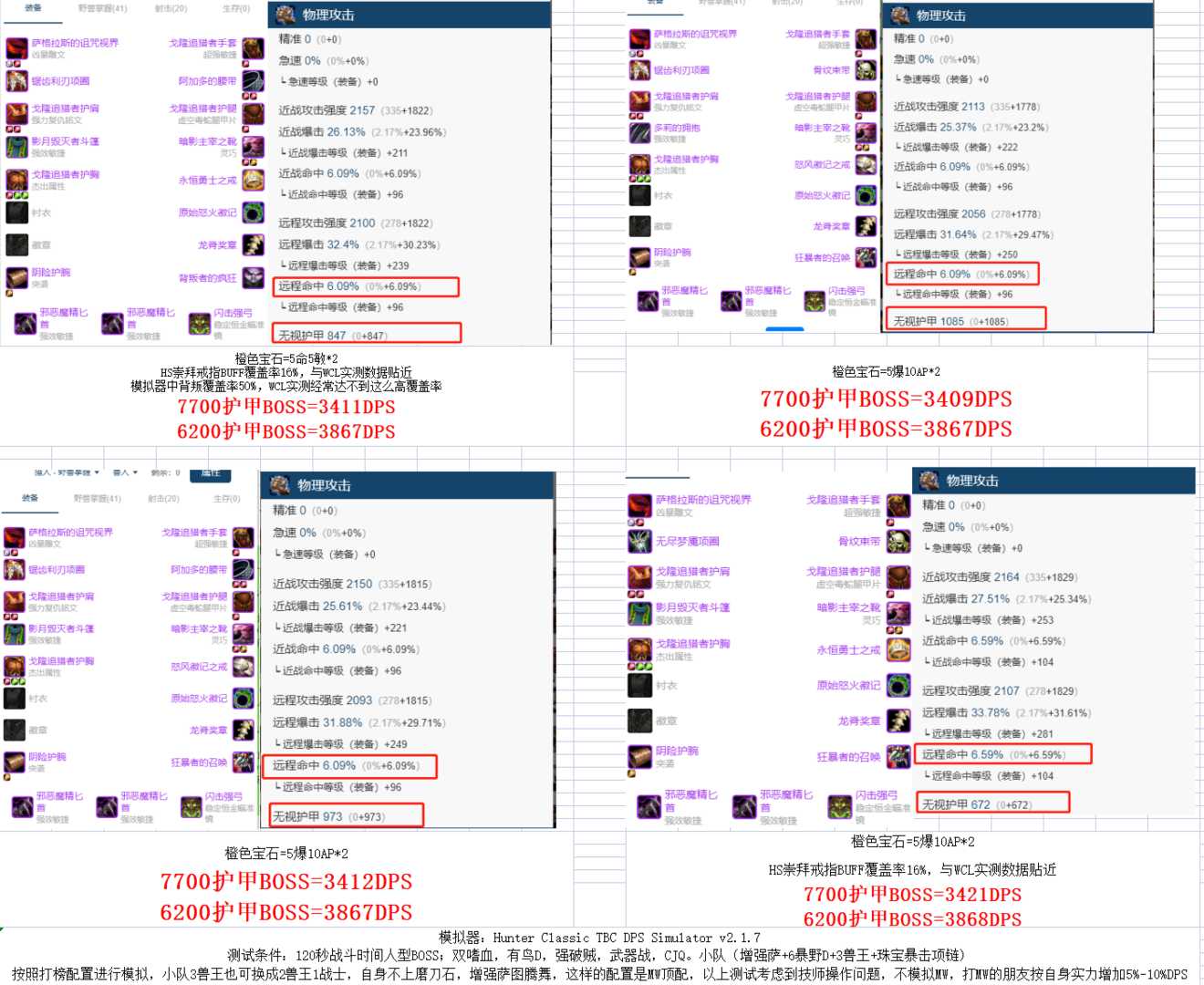 魔兽世界怀旧服:几张图直观了解P4配装BIS方案