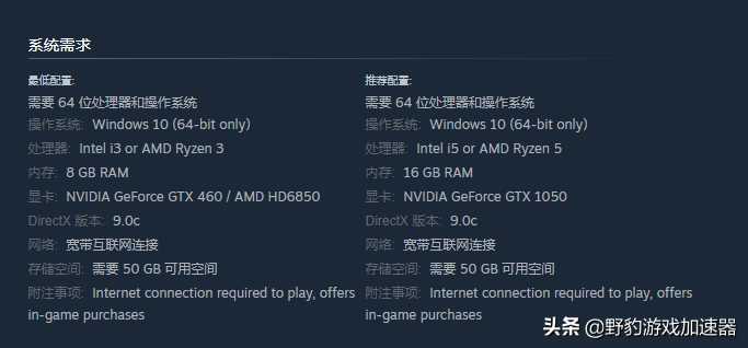 《失落的方舟》配置要求是什么?低配置能玩吗?