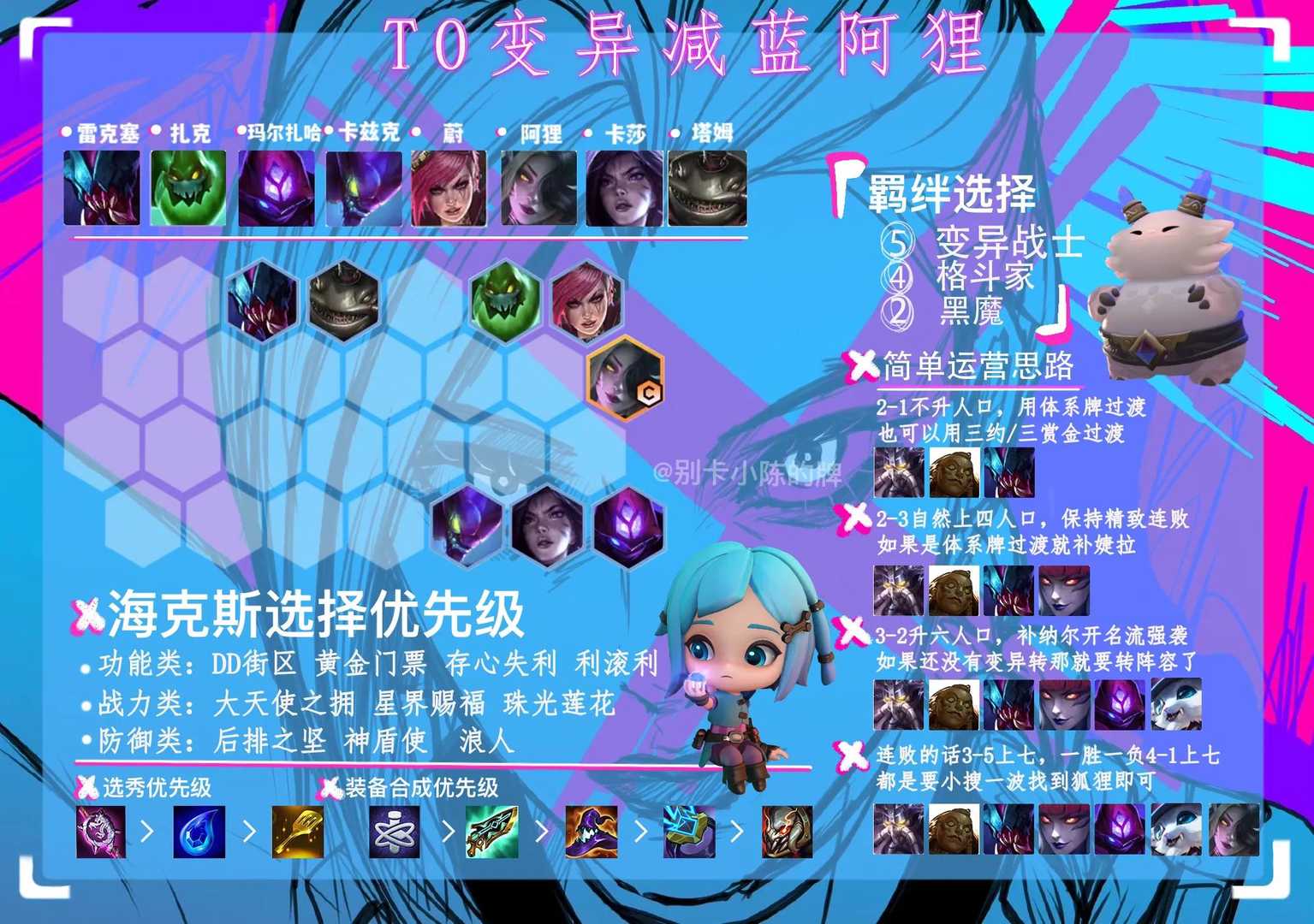 金铲铲之战:开局龙蛋掉变异转怎么玩?来看看减蓝阿狸吧