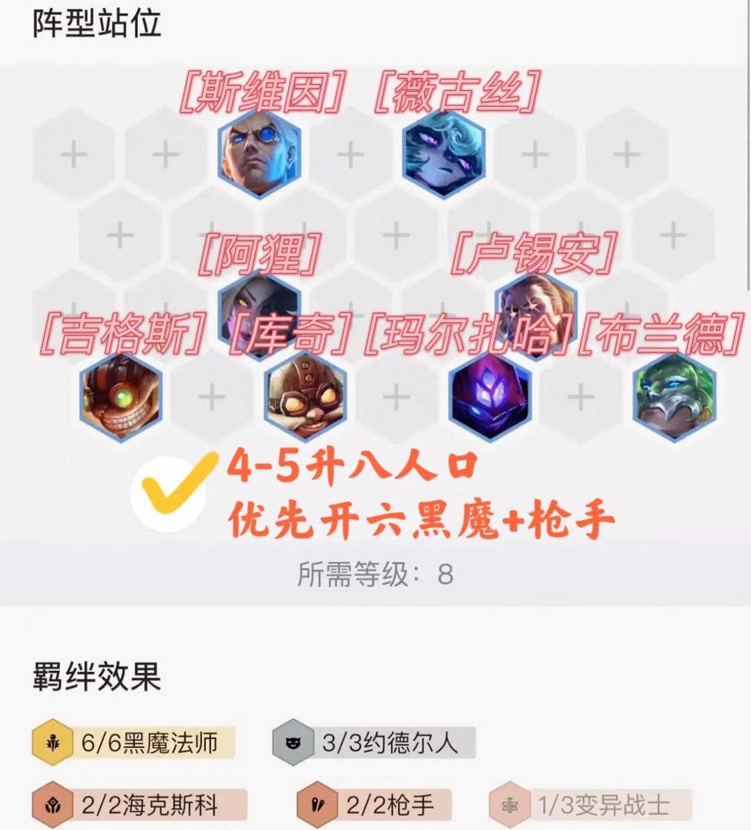 金铲铲之战:赛季末黑魔枪强势回归T0上分阵容答案