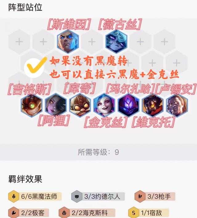 金铲铲之战:赛季末黑魔枪强势回归T0上分阵容答案